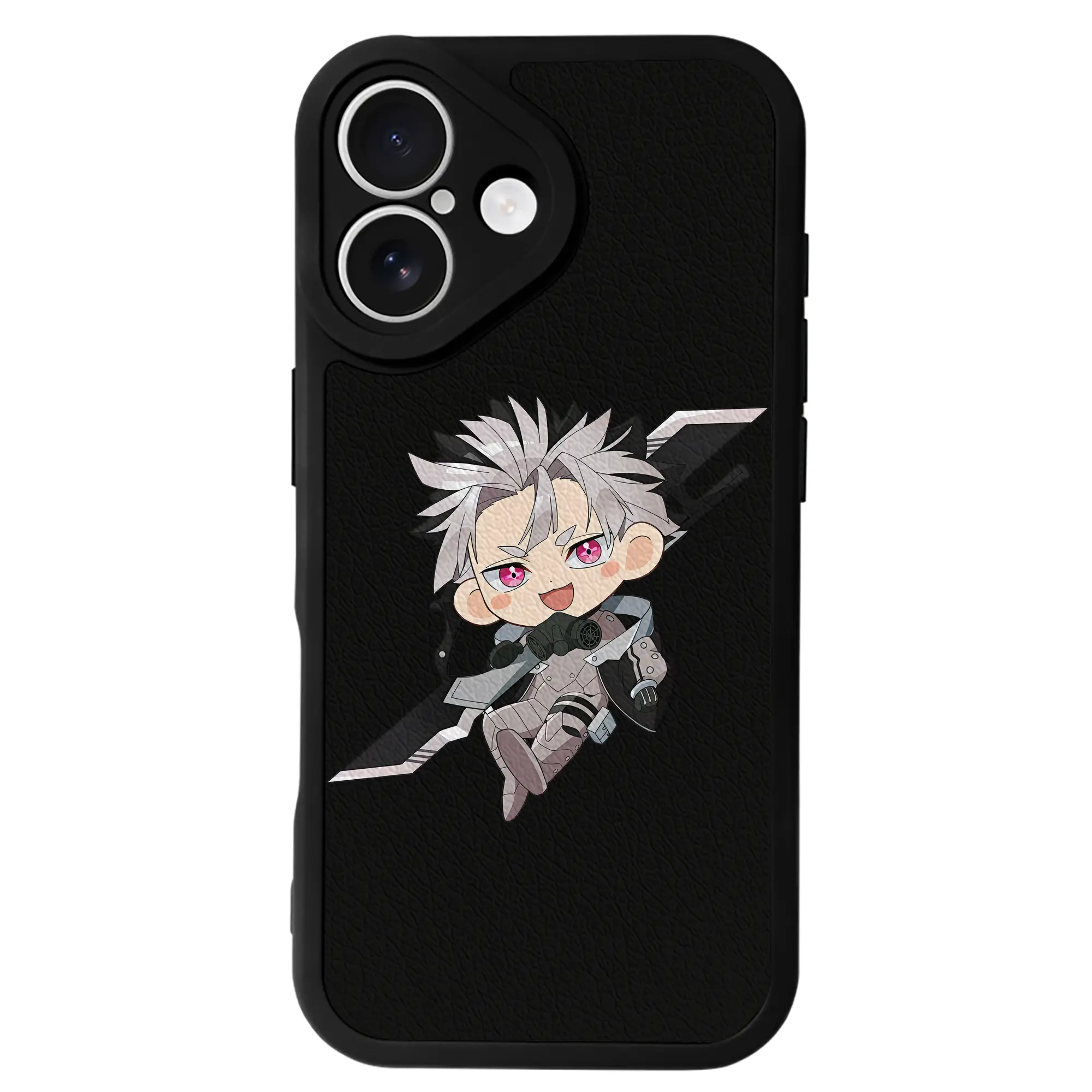 怪獣8号 グッズ,鳴海弦 - IPhone 16シリーズ対応 ・ シリコンスマホケース ・ レザー調 ・ 高精度フィット ・ 耐衝撃 ・ ワイヤレス充電対応 ・ 精密カット